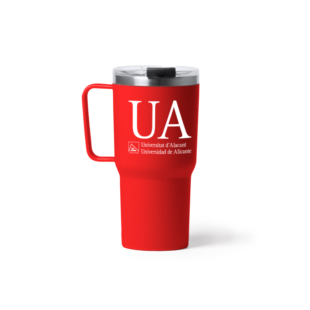 Taza 600ml acero inoxidable y PP
