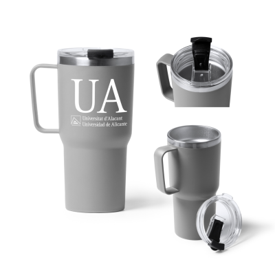 Taza 600ml acero inoxidable y PP