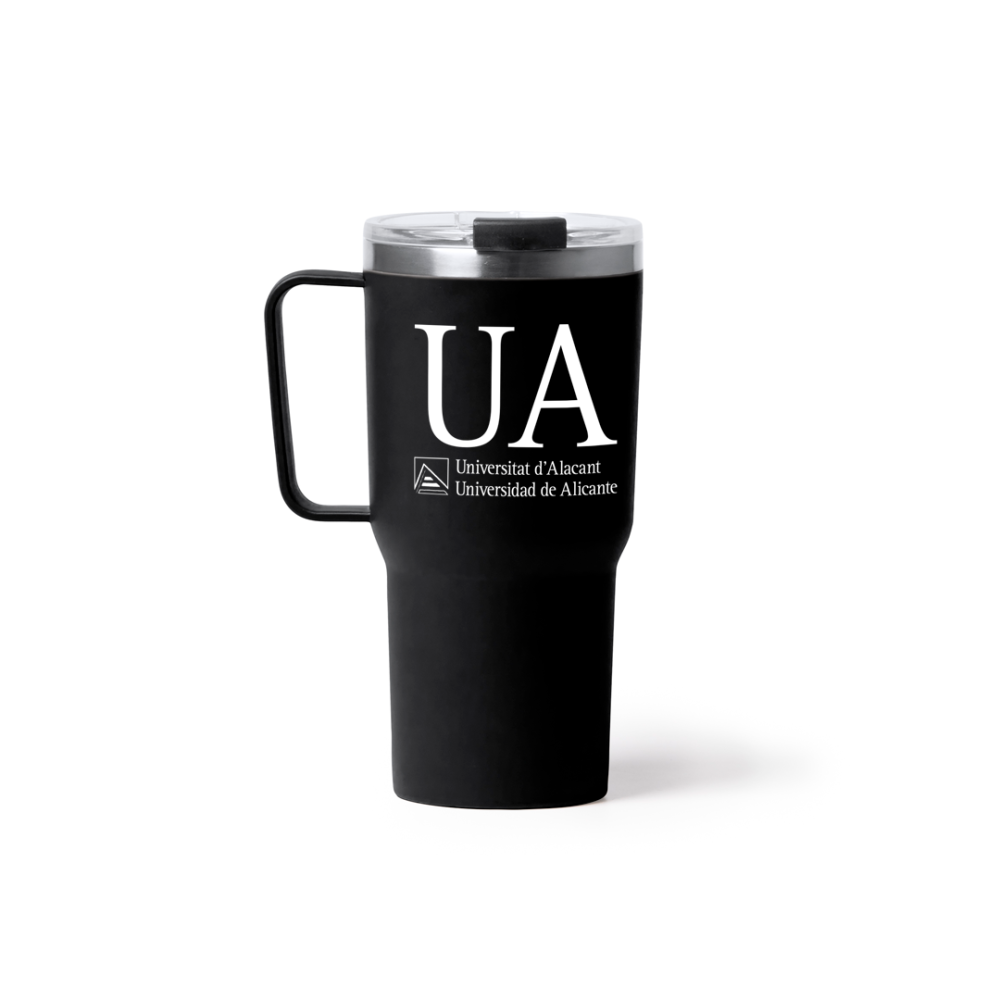 Taza 600ml acero inoxidable y PP