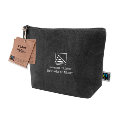 Neceser negro algodón 100% Fairtrade negro
