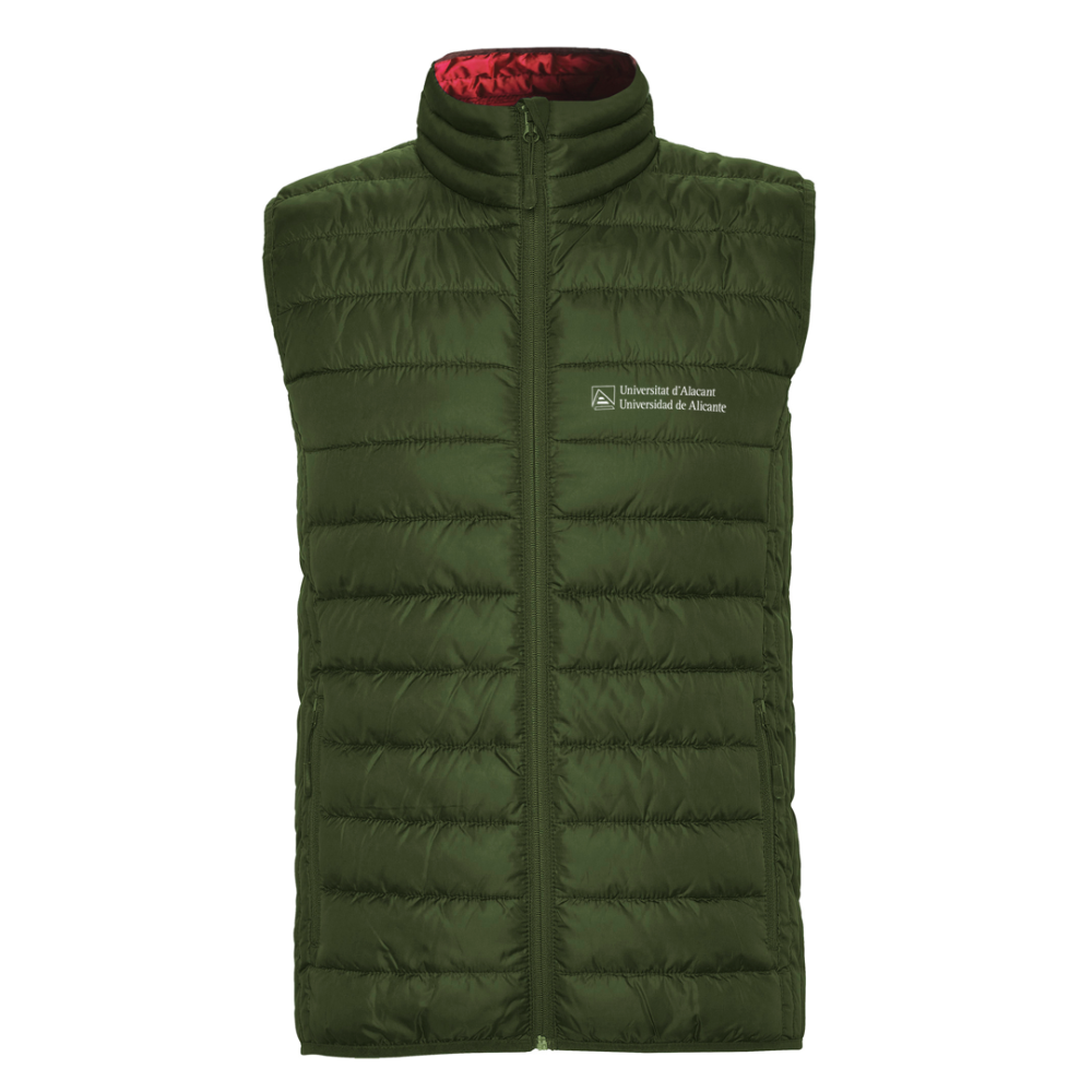 Chaleco tacto pluma hombre