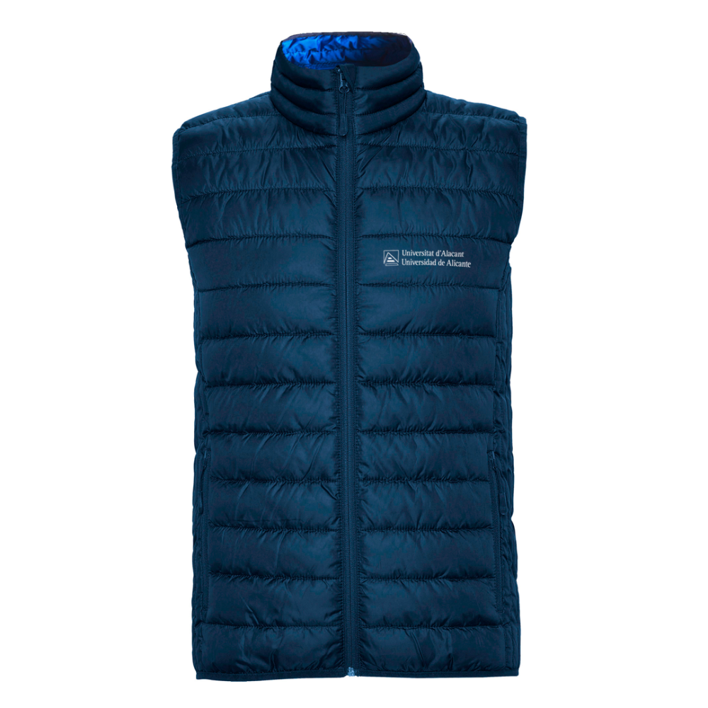 Chaleco tacto pluma hombre