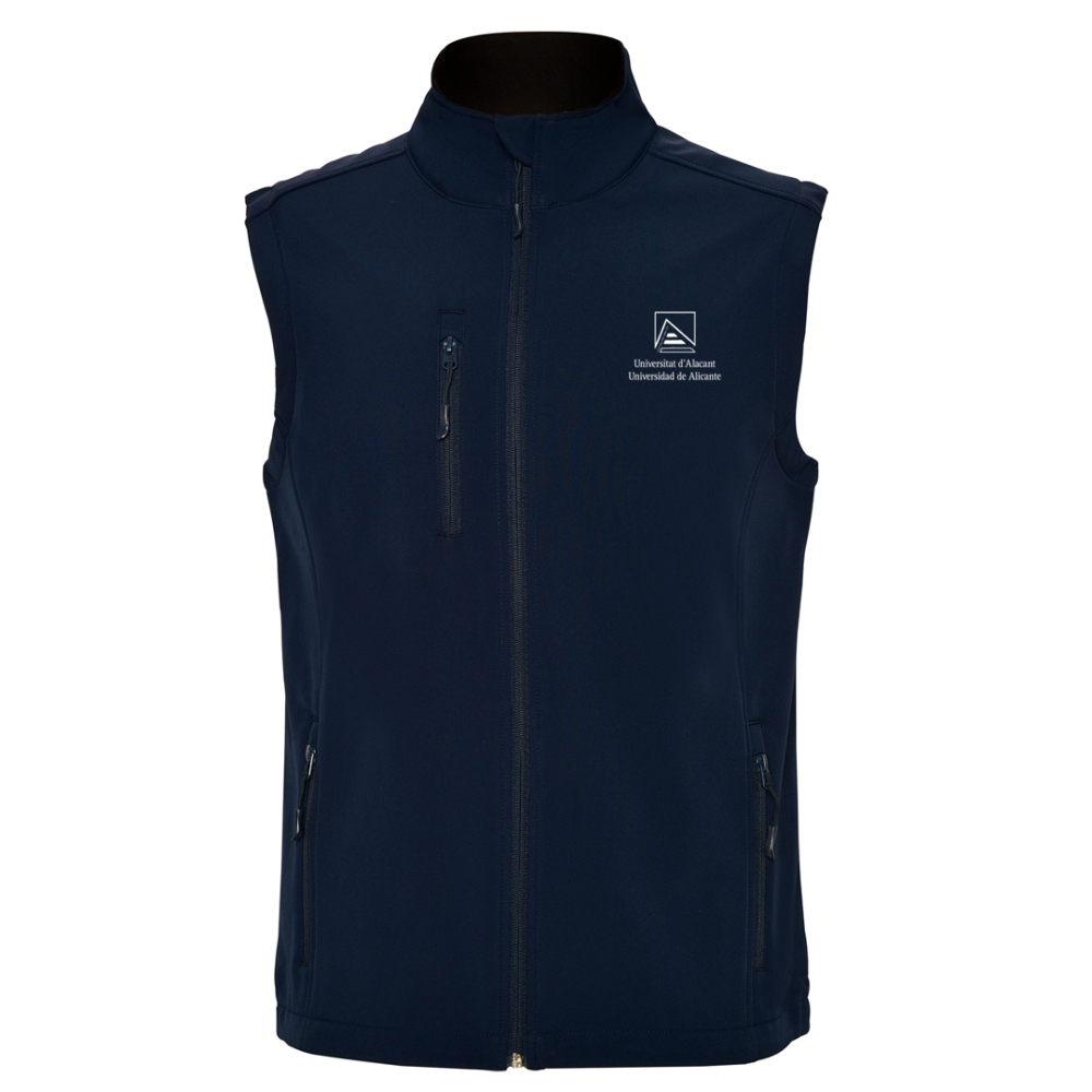 Chaleco hombre softshell marino