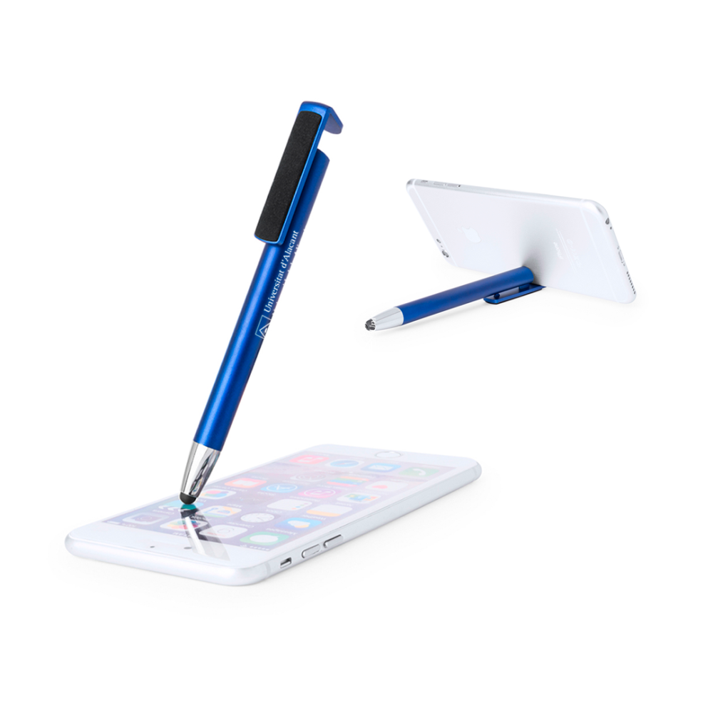 Bolígrafo con puntero y soporte móvil