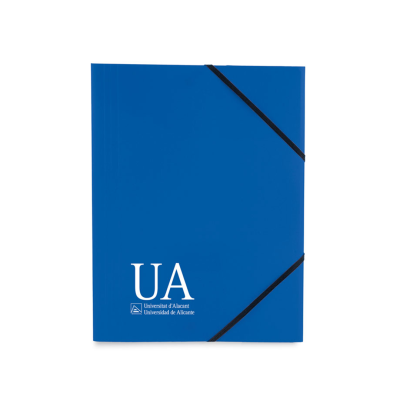 Carpeta con gomas negras UA