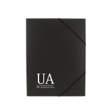 Carpeta con gomas negras UA