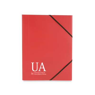 Carpeta con gomas negras UA